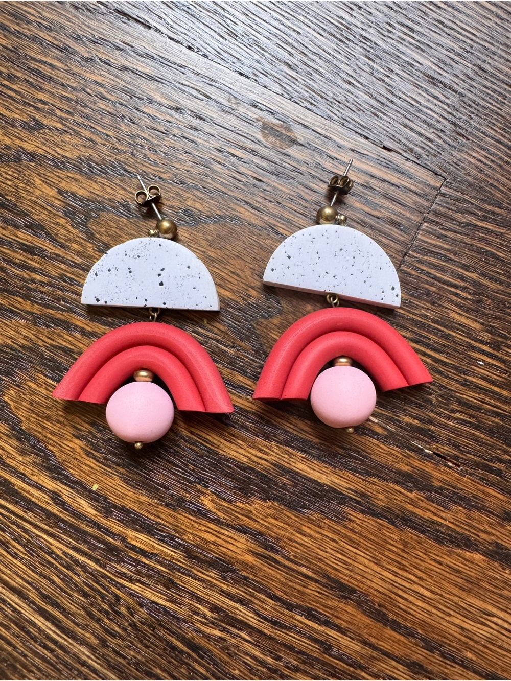 Polymer Clay Statement Earrings